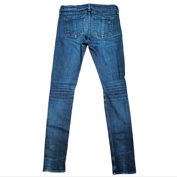 rag & bone Womens Designer Denim Skinny Dark Wash Olive Harrow Jeans Size 26 - Picture 1 of 13